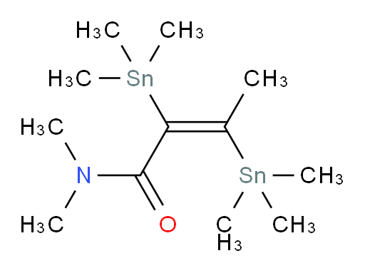 (E)-N,N-二甲基-2,3-双(三甲基锡基)丁-2-烯酰胺