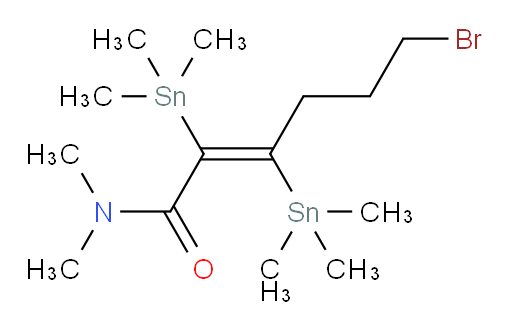 (E)-6-bromo-N,N-dimethyl-2,3-bis(trimethylstannyl)hex-2-enamide