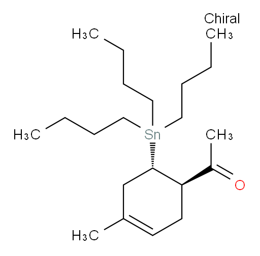 1-((1R,6S)-4-methyl-6-(tributylstannyl)cyclohex-3-en-1-yl)ethanone