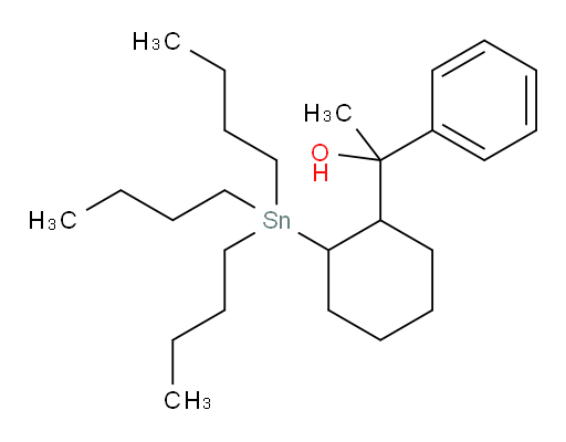 1-phenyl-1-(2-(tributylstannyl)cyclohexyl)ethanol