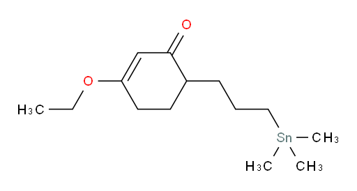 3-ethoxy-6-(3-(trimethylstannyl)propyl)cyclohex-2-enone