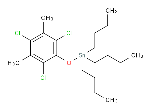 tributyl(2,4,6-trichloro-3,5-dimethylphenoxy)stannane