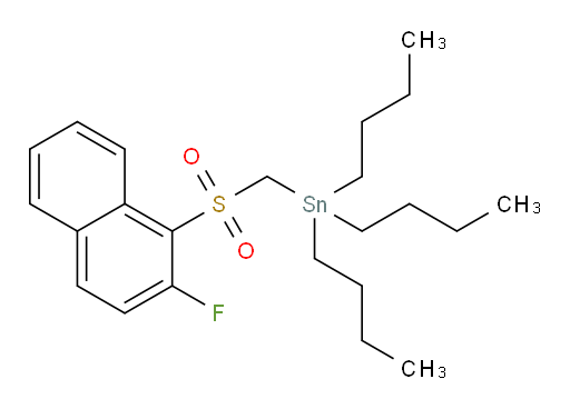 tributyl(((2-fluoronaphthalen-1-yl)sulfonyl)methyl)stannane