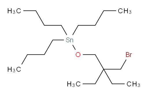 (2-(bromomethyl)-2-ethylbutoxy)tributylstannane
