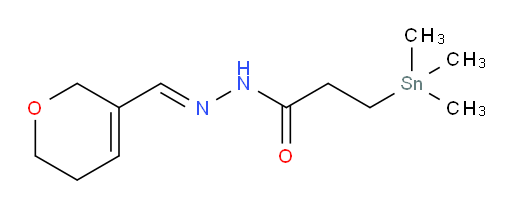 (E)-N'-((5,6-dihydro-2H-pyran-3-yl)methylene)-3-(trimethylstannyl)propanehydrazide