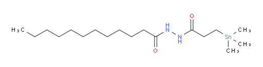 N'-(3-(trimethylstannyl)propanoyl)dodecanehydrazide