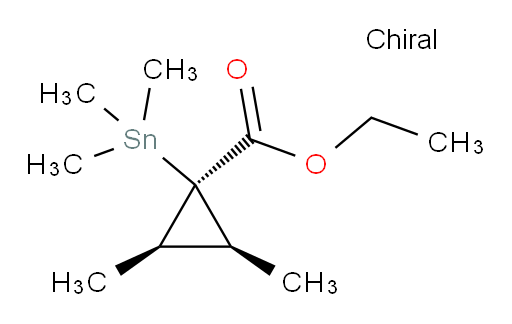 (1s,2R,3S)-ethyl 2,3-dimethyl-1-(trimethylstannyl)cyclopropanecarboxylate