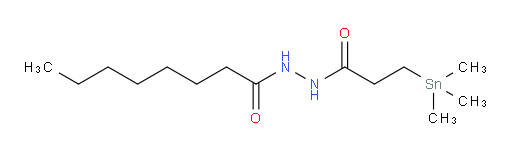 N'-(3-(trimethylstannyl)propanoyl)octanehydrazide