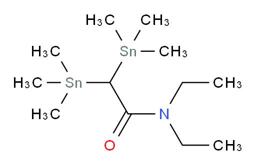 N,N-二乙基-2,2-双(三甲基锡基)乙酰胺