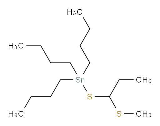 tributyl((1-(methylthio)propyl)thio)stannane