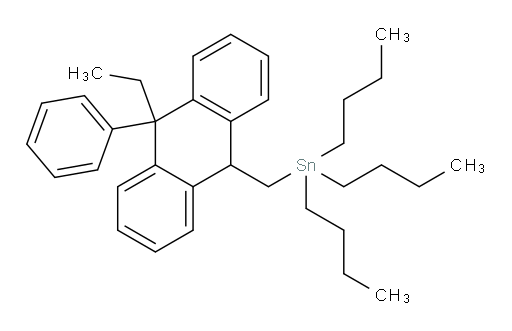 tributyl((10-ethyl-10-phenyl-9,10-dihydroanthracen-9-yl)methyl)stannane