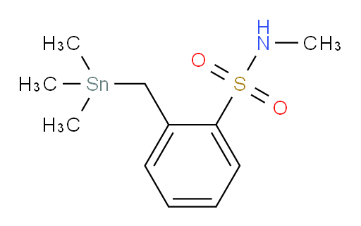 N-methyl-2-((trimethylstannyl)methyl)benzenesulfonamide