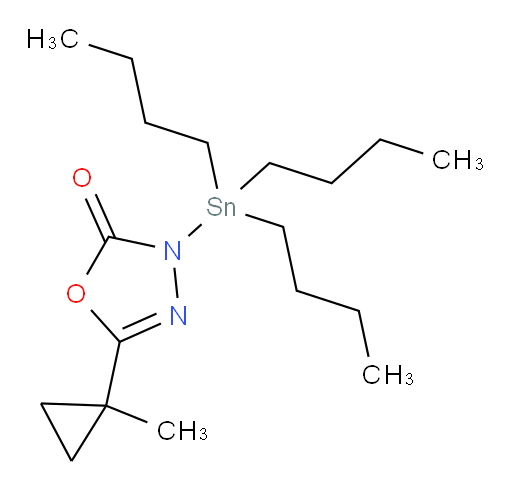 5-(1-methylcyclopropyl)-3-(tributylstannyl)-1,3,4-oxadiazol-2(3H)-one
