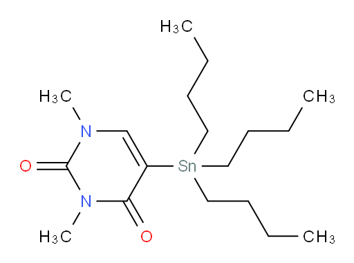 1,3-dimethyl-5-(tributylstannyl)pyrimidine-2,4(1H,3H)-dione