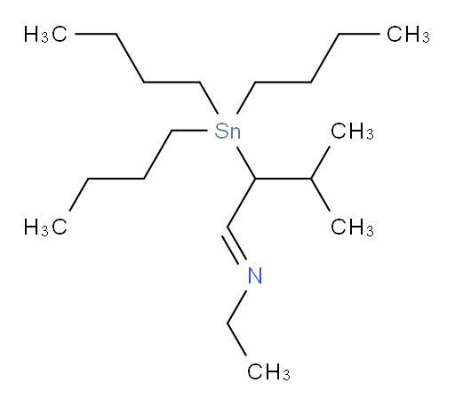 (E)-N-(3-methyl-2-(tributylstannyl)butylidene)ethanamine