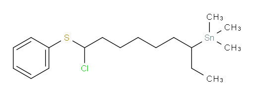 (9-chloro-9-(phenylthio)nonan-3-yl)trimethylstannane