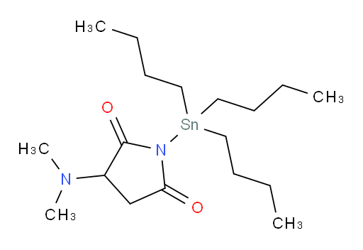 3-(dimethylamino)-1-(tributylstannyl)pyrrolidine-2,5-dione