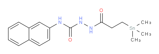 N-(naphthalen-2-yl)-2-(3-(trimethylstannyl)propanoyl)hydrazinecarboxamide