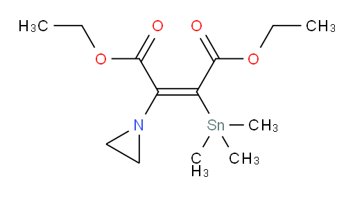 diethyl 2-(aziridin-1-yl)-3-(trimethylstannyl)maleate