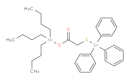 tributylstannyl 2-((triphenylstannyl)thio)acetate