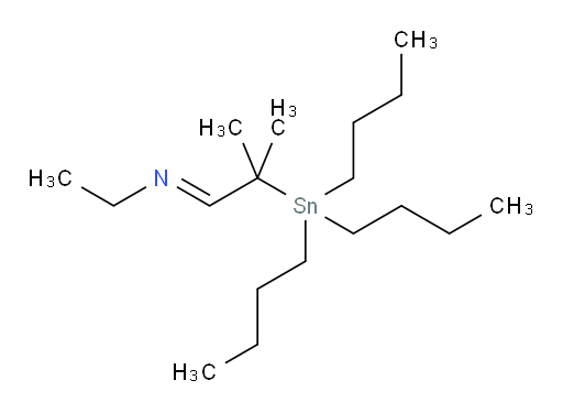 (E)-N-(2-methyl-2-(tributylstannyl)propylidene)ethanamine