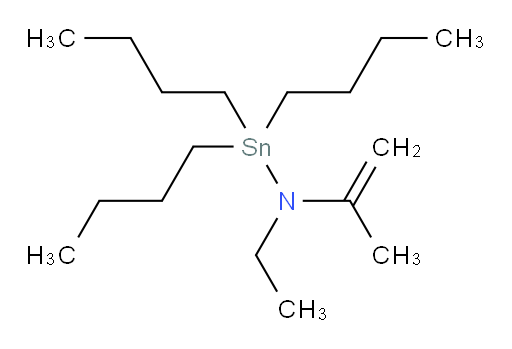 1,1,1-tributyl-N-ethyl-N-(prop-1-en-2-yl)stannanamine