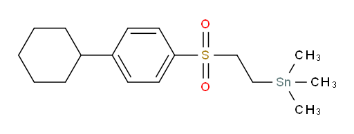 (2-((4-cyclohexylphenyl)sulfonyl)ethyl)trimethylstannane