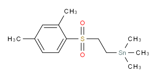 (2-((2,4-dimethylphenyl)sulfonyl)ethyl)trimethylstannane