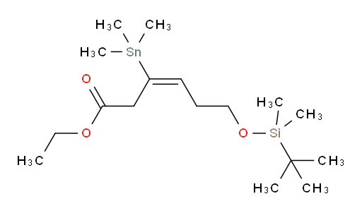 (E)-ethyl 6-((tert-butyldimethylsilyl)oxy)-3-(trimethylstannyl)hex-3-enoate