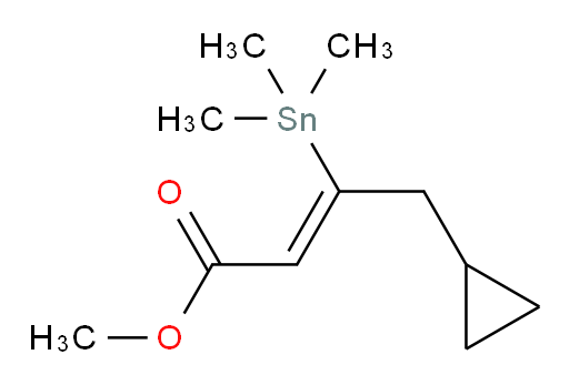 (Z)-methyl 4-cyclopropyl-3-(trimethylstannyl)but-2-enoate