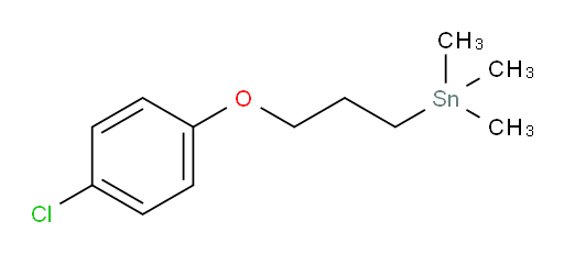 (3-(4-chlorophenoxy)propyl)trimethylstannane