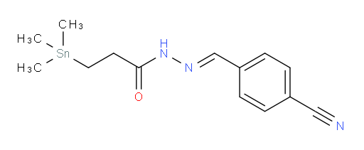 (E)-N'-(4-氰基苄亚基)-3-(三甲基锡基)丙酰肼