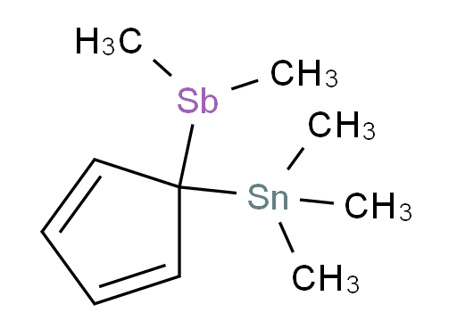 dimethyl(1-(trimethylstannyl)cyclopenta-2,4-dien-1-yl)stibine