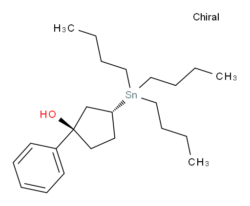 (1R,3R)-1-phenyl-3-(tributylstannyl)cyclopentanol