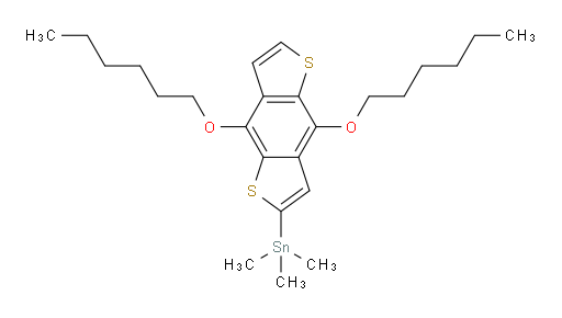 (4,8-bis(hexyloxy)benzo[1,2-b:4,5-b']dithiophen-2-yl)trimethylstannane
