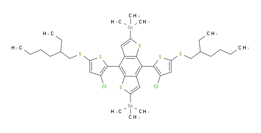 (4,8-bis(3-chloro-5-((2-ethylhexyl)thio)thiophen-2-yl)benzo[1,2-b:4,5-b']dithiophene-2,6-diyl)bis(trimethylstannane)