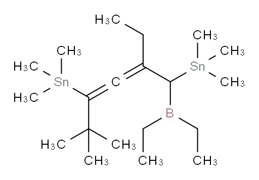 (1-(diethylboryl)-2-ethyl-5,5-dimethylhexa-2,3-diene-1,4-diyl)bis(trimethylstannane)