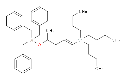 (E)-tribenzyl((5-(tributylstannyl)pent-4-en-2-yl)oxy)silane