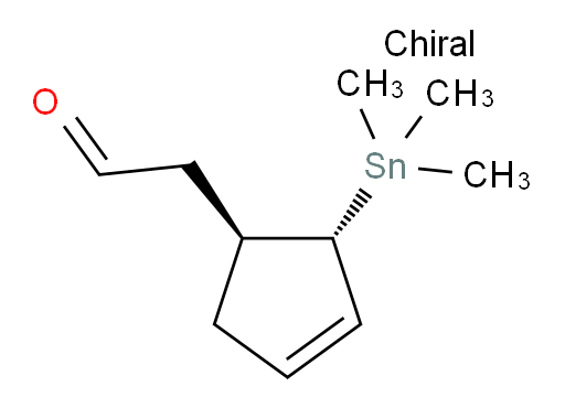 2-((1S,2S)-2-(trimethylstannyl)cyclopent-3-en-1-yl)acetaldehyde
