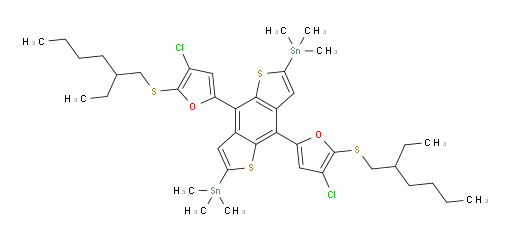 (4,8-bis(4-chloro-5-((2-ethylhexyl)thio)furan-2-yl)benzo[1,2-b:4,5-b']dithiophene-2,6-diyl)bis(trimethylstannane)