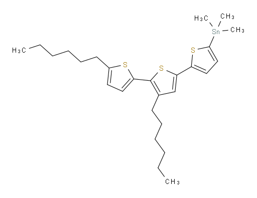 (4',5''-dihexyl-[2,2':5',2''-terthiophen]-5-yl)trimethylstannane