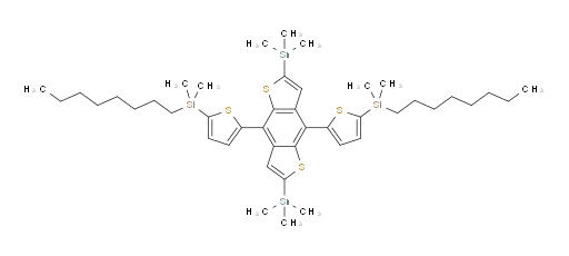 (5,5'-(2,6-bis(trimethylstannyl)benzo[1,2-b:4,5-b']dithiophene-4,8-diyl)bis(thiophene-5,2-diyl))bis(dimethyl(octyl)silane)