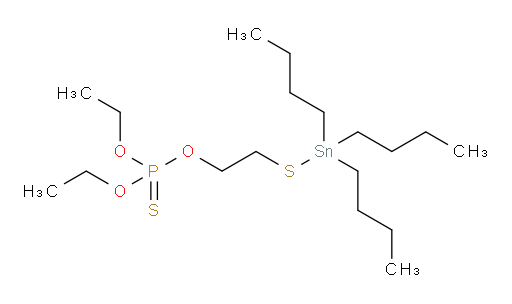 O,O-diethyl O-(2-((tributylstannyl)thio)ethyl) phosphorothioate