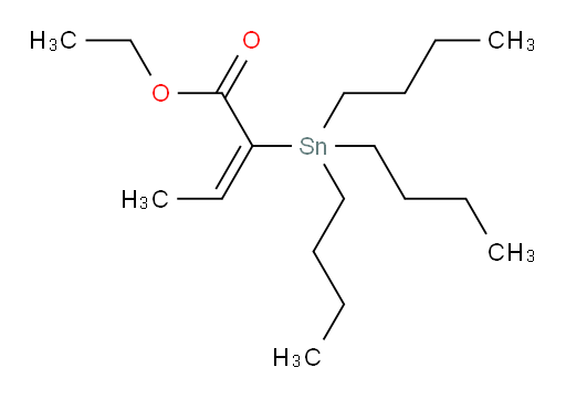 (E)-ethyl 2-(tributylstannyl)but-2-enoate