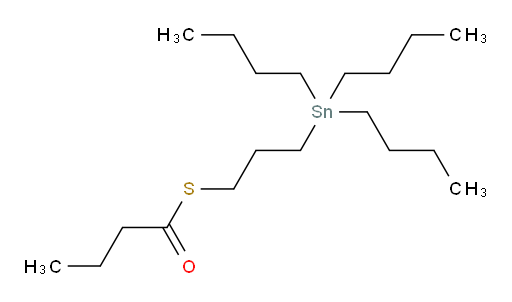S-(3-(tributylstannyl)propyl) butanethioate