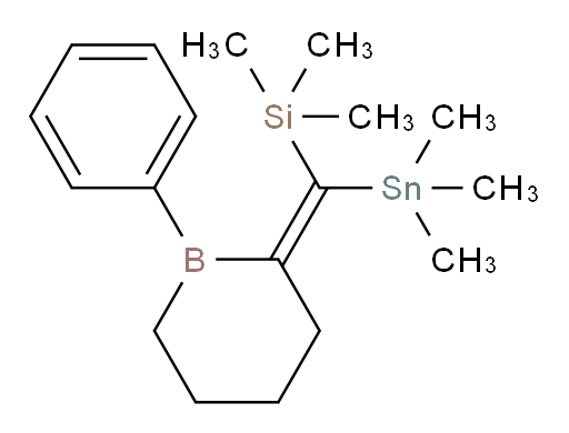 (Z)-trimethyl((1-phenylborinan-2-ylidene)(trimethylstannyl)methyl)silane