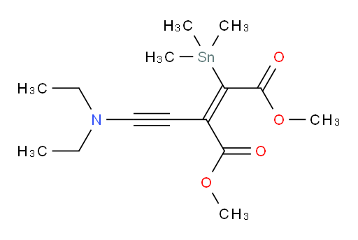 dimethyl 2-((diethylamino)ethynyl)-3-(trimethylstannyl)maleate
