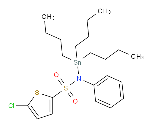 5-chloro-N-phenyl-N-(tributylstannyl)thiophene-2-sulfonamide
