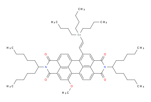 (E)-5-methoxy-12-(2-(tributylstannyl)vinyl)-2,9-di(undecan-6-yl)anthra[2,1,9-def:6,5,10-d'e'f']diisoquinoline-1,3,8,10(2H,9H)-tetraone
