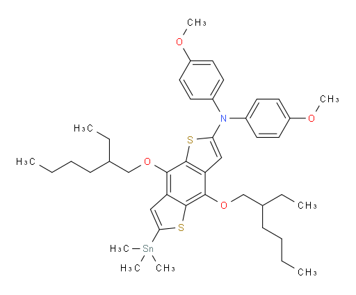 4,8-bis((2-ethylhexyl)oxy)-N,N-bis(4-methoxyphenyl)-6-(trimethylstannyl)benzo[1,2-b:4,5-b']dithiophen-2-amine